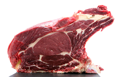 Pièce de viande de qualité : Côte de boeuf de Maison Bouron Lattes, boucherie en centre-ville - Viande française (® SAAM-fabrice CHORT)