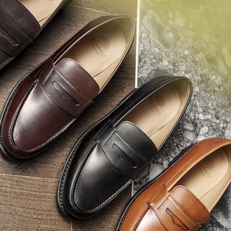 Mocassin college 1986 cuir marron foncé - Finsbury Montpellier