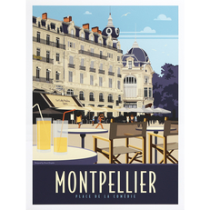 AFFICHE DE MONTPELLIER - chez Image de demain Montpellier 