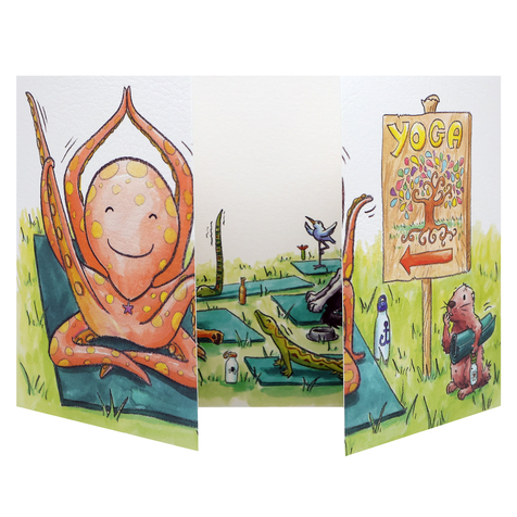 Carte double avec enveloppe - Carterie Montpellier