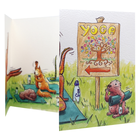 Carte double avec enveloppe - Carterie Montpellier