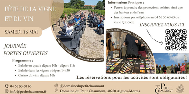 Domaine du Petit Chaumont : une journée portes ouvertes Samedi 16 mai 2026
