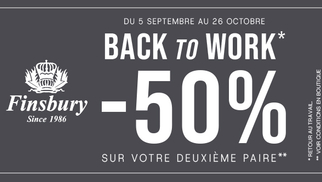 Finsbury Montpellier annonce une promo exceptionnelle jusqu'au 26 octobre