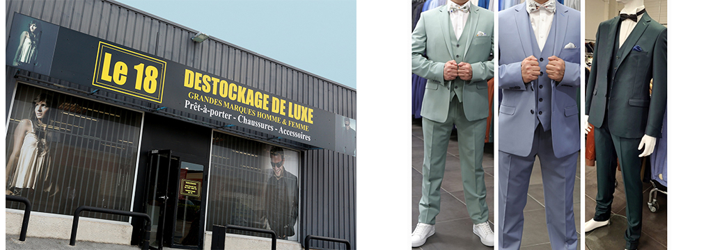 Le 18 Castelnau • déstockage costume de mariage à Montpellier