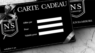 NS Concept Montpellier fabrique des costumes sur mesure. Voici une carte-cadeau ( ® NS concept)