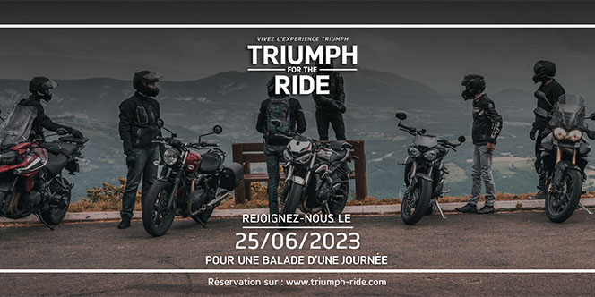 Vivez l’expérience Triumph Ride le 25 juin prochain ! 