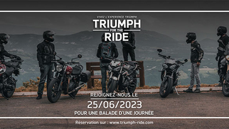 Vivez l’expérience Triumph Ride le 25 juin prochain ! 