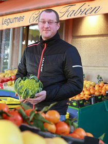 Chez Fabien Montpellier Primeur de fruits et légumes animé par Fabien Rabou aux Beaux Arts.(® networld-fabrice chort)
