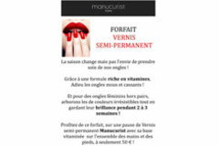 Institut Saint Gély du Fesc Beauty’Full propose la pose de vernis semi-permanent Manucurist mains et pieds pour 50 euros (® beauty'full)