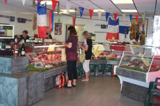 Vue de la boucherie-charcuterie Boucherie Melgueil au centre de Mauguio (credits photos : Boucherie Melgueil)