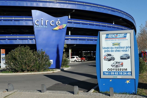 Emplacement d'affiche au parking Circe par Mediaffiche dans la ville de Montpellier