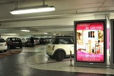 Emplacement d’affichage au parking de la Comédie dans la ville de Montpellier par Mediaffiche