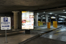 Emplacement d’affichage au parking Europa dans la ville de Montpellier par Mediaffiche