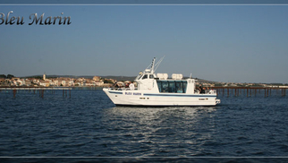 Foire aux Huitres de Bouzigues 5 et 6 août, découvrez Bleu Marin le bateau promenade qui vous présentera les parcs à huitres et moules de l'Etang de Thau.(® bleu marin)