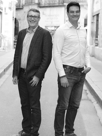 La lunetterie de l’Ecusson Montpellier Opticien créateur en centre-ville est animée par Jérôme Dumort et Jean-Vincent Fabre.(® SAAM-Fabrice Chort)